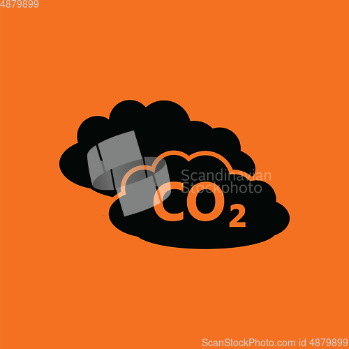 Image of CO 2 cloud icon