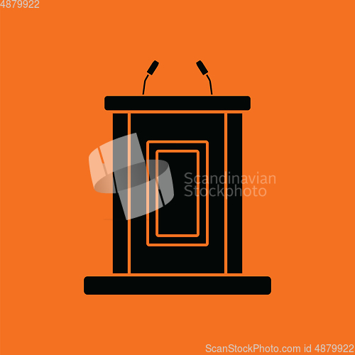 Image of Witness stand icon