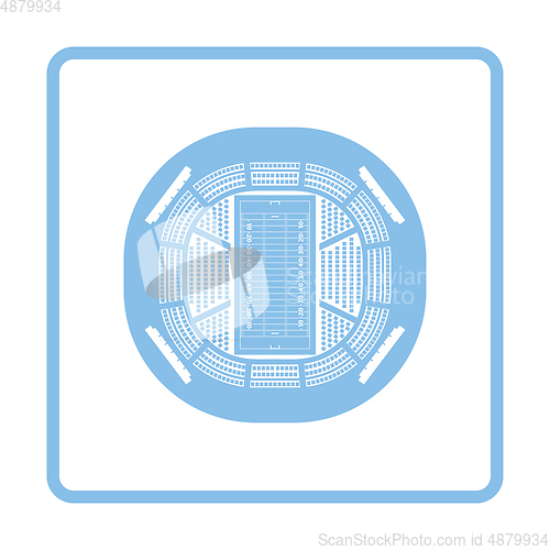Image of American football stadium bird\'s-eye view icon