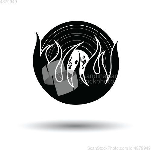 Image of Flame vinyl icon