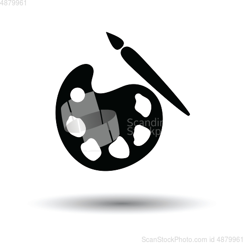 Image of School palette with brush icon