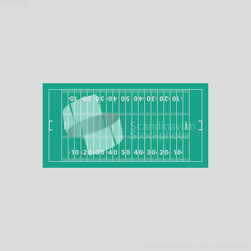 Image of American football field mark icon