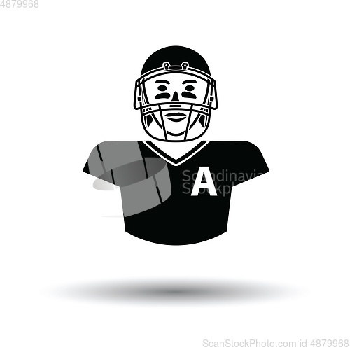 Image of American football player icon