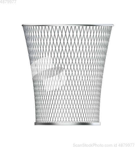 Image of Metal wastepaper basket