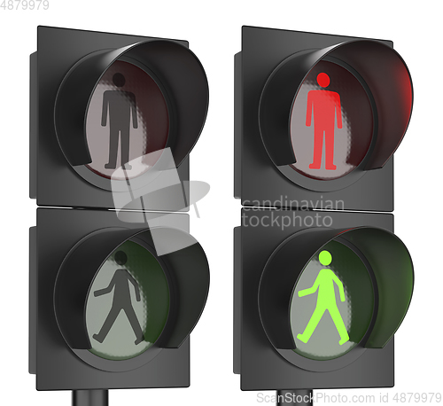 Image of Traffic lights for pedestrians