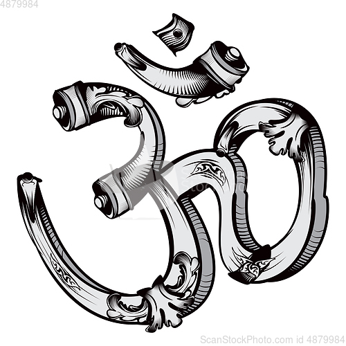 Image of Decorative Om symbol ornament