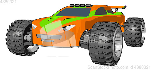 Image of The miniature car picture vector or color illustration