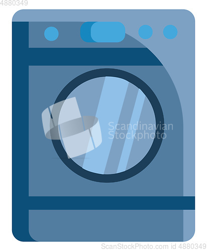 Image of Washing machine simple image illustration color vector on white 