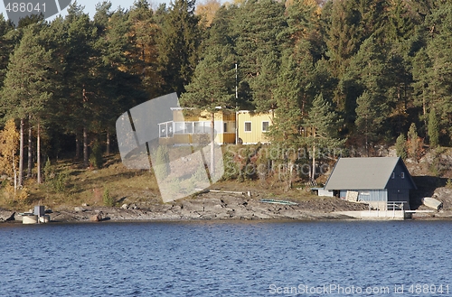 Image of Cottage near the sea. 