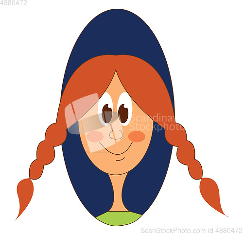 Image of Girl with pigtails 