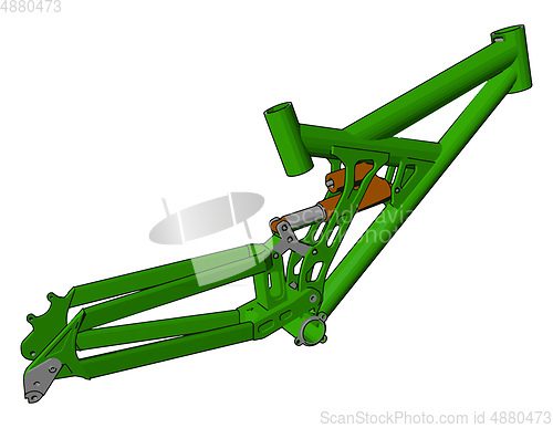 Image of The tractor part object vector or color illustration