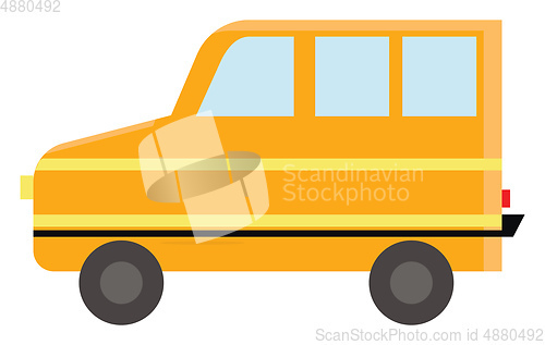 Image of A yellow color bus symbolizing transportation used for school st