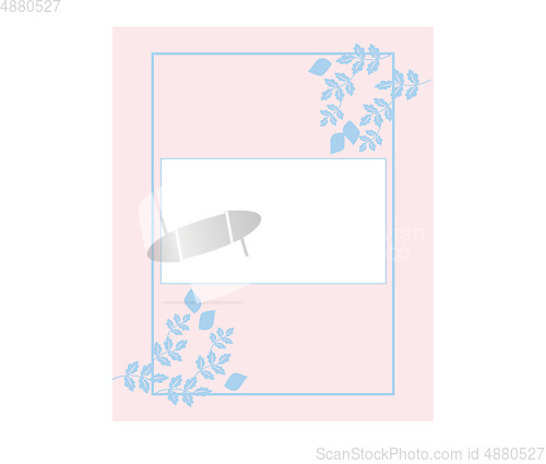 Image of Wedding invitation card design vector or color illustration