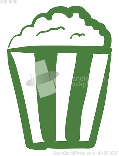Image of A popcorn icon vector or color illustration
