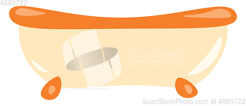 Image of A bathtub vector or color illustration