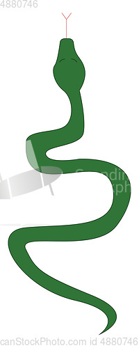 Image of Snake illustration vector on white background 