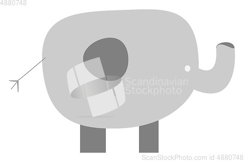 Image of Elephant vector color illustration.