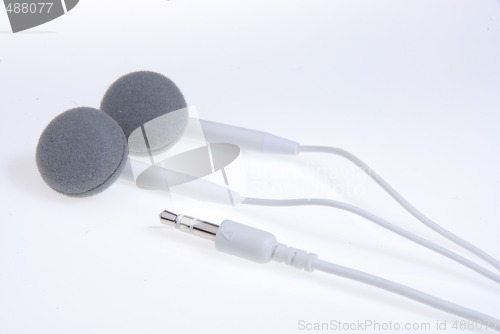 Image of earphones for mp3-player