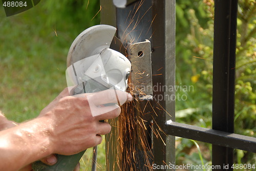 Image of metal grinding