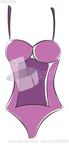 Image of Stylish swimsuit vector or color illustration