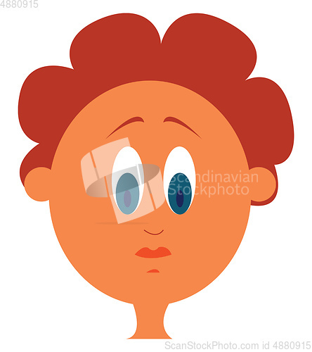 Image of Blue eyed girl vector illustration 