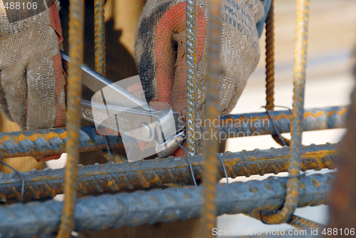 Image of steel reinforcement rods