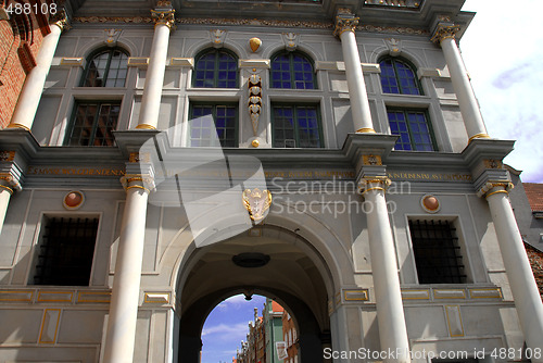 Image of Golden Gate in Old Town, Gdansk Poland