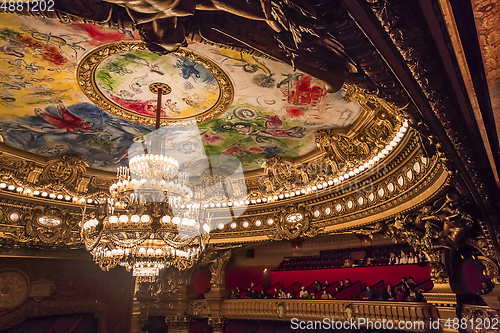 Image of The Palais Garnier, Opera of Paris, interiors and details