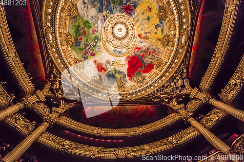 Image of The Palais Garnier, Opera of Paris, interiors and details