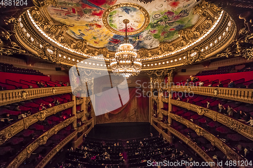 Image of The Palais Garnier, Opera of Paris, interiors and details