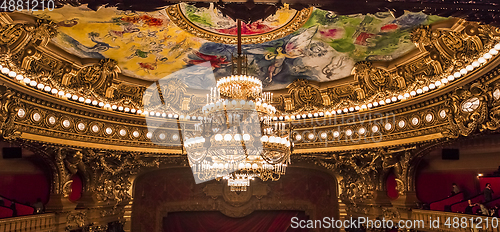 Image of The Palais Garnier, Opera of Paris, interiors and details