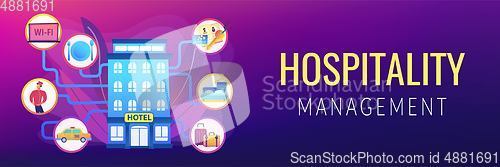 Image of Hospitality management concept banner header