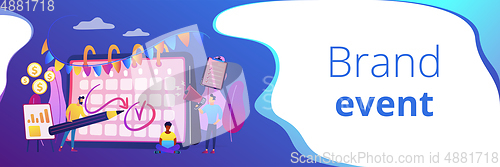 Image of Brand event concept banner header