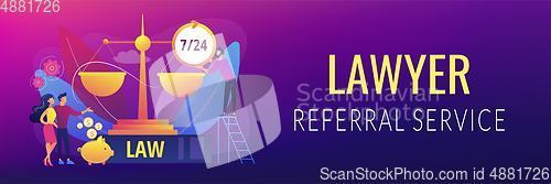 Image of Legal services concept banner header