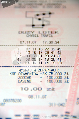 Image of lottery ticket