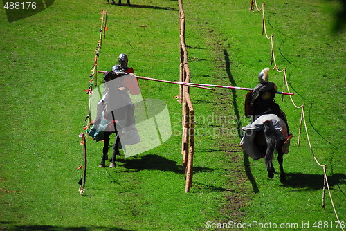 Image of knights on horses