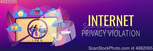 Image of Digital ethics and privacy concept banner header