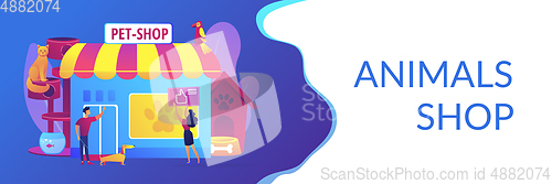 Image of Animals shop concept banner header