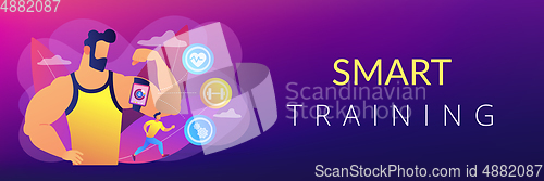Image of Smart training concept banner header.