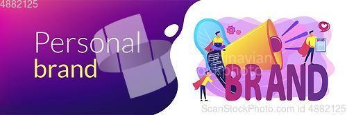 Image of Personal brand concept banner header