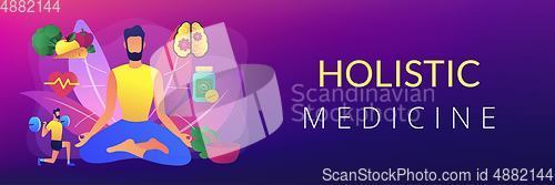 Image of Holistic medicine concept banner header
