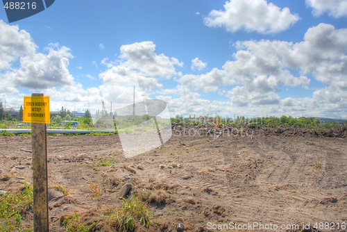 Image of Empty parcel for Baltic Arena football stadium