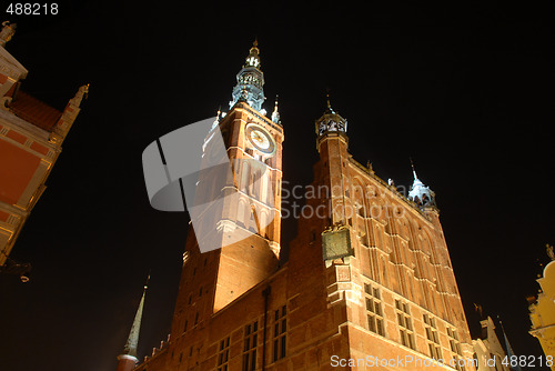 Image of Gdansk at night