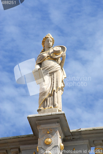 Image of Detail of house facade in Old Town, Gdansk Poland