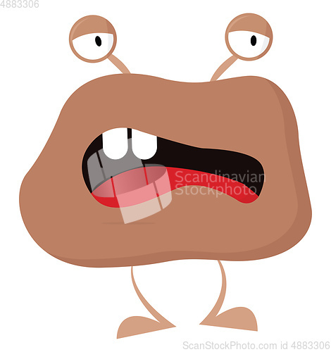 Image of An Angry monster vector or color illustration