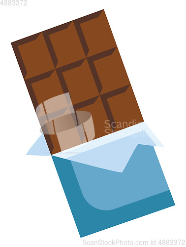 Image of Simple vector illustration of chocolate on white background.
