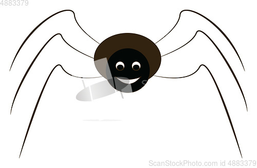 Image of A spider vector or color illustration