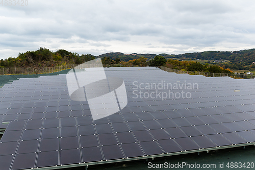 Image of Solar energy panel, solar power plant