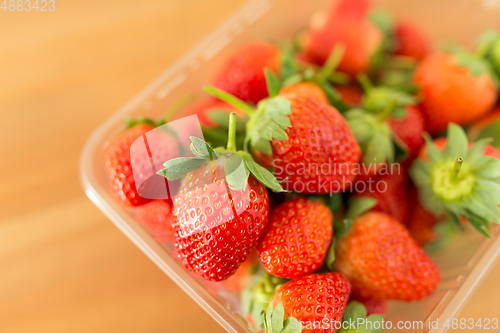 Image of Ripe Strawberry in package