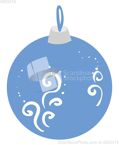 Image of Cartoon Newyear artificial bell/Blue Xmas hanging toy for decora
